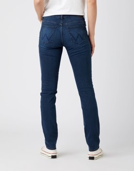 DAMSKIE SPODNIE JEANSOWE WRANGLER SLIM BLACKOUT BLUE W28LLT98M