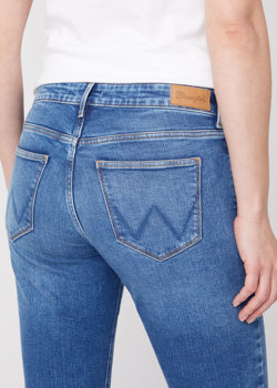 DAMSKIE SPODNIE JEANSOWE WRANGLER SLIM MORE BLUES W28L-KG-53S