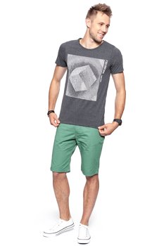 JACK & JONES T SHIRT SZARA KOSTKA 12141804