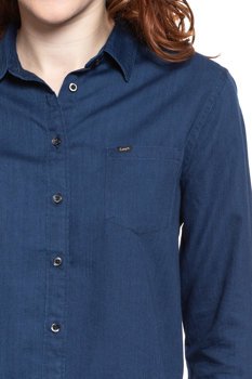 KOSZULA DAMSKA KOSZULA DAMSKA LEE ONE POCKET SHIRT OIL BLUE L46BRAMO