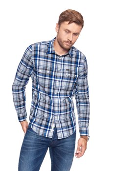 KOSZULA LEE RIDER SHIRT NIGHT BLUE L856ZEDY