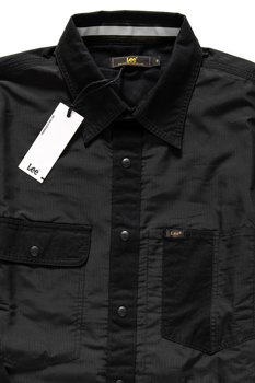 KOSZULA LEE TECHNICAL WHIZZIT SHIRT BLACK L68FUX01