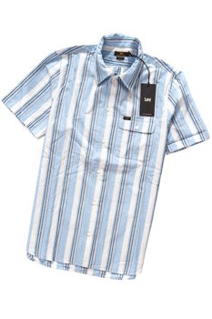 KOSZULA MĘSKA KRÓTKI RĘKAW RĘKAW LEE BUTTON DOWN VARIATION SKY BLUE L66LUGLM