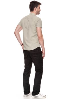 KOSZULA MĘSKA KRÓTKI RĘKAW WRANGLER SS 1PKT SHIRT PLAZA TAUPE W5860LOU5