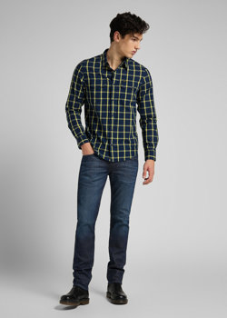 KOSZULA MĘSKA  LEE RIDER SHIRT LEMON L856KRQG