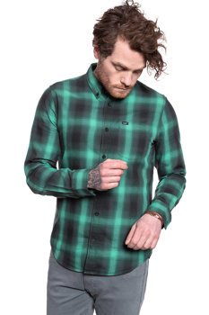 KOSZULA MĘSKA W KRATĘ LEE BUTTON DOWN AGATE GREEN L880BFNB