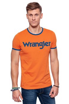 KOSZULKA WRANGLER KABEL TEE APRICOT ORANGE W7A76FQT2