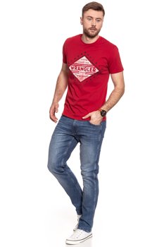 KOSZULKA WRANGLER S/S AMERICANA TEE RED W7A52FK47