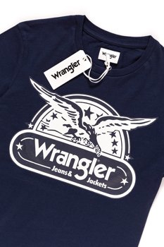 KOSZULKA WRANGLER SS EAGLE TEE NAVY W7B74FK35