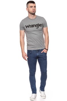 KOSZULKA WRANGLER SS LOGO TEE GREY MARL W7C04D3VB