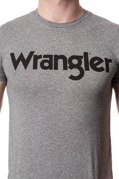 KOSZULKA WRANGLER SS LOGO TEE GREY MARL W7C04D3VB