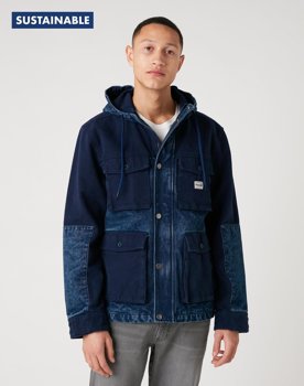 KURTKA MĘSKA WRANGLER FIELD JACKET INDIGO W4E3V2452