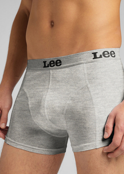 LEE 2-PACK TRUNK DWUPAK MĘSKIE BOKSERKI SLIPY GREY MELE LP03CK37