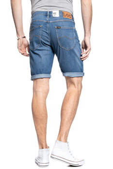 LEE 5 POCKET SHORT MĘSKIE SPODNIE JEANSOWE KRÓTKIE JEANS MAUI MID L73EMGTP