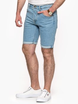 LEE 5 POCKET SHORT MĘSKIE SZORTY JEANSOWE JEANS LIGHT ALTON L73EMWJU