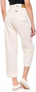 LEE 5 POCKET WIDE LEG DAMSKIE SPODNIE SZTRUKSOWE OFF WHITE L30SDC26