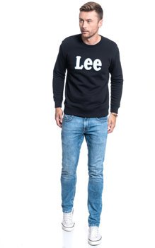 LEE BLUZA LOGO CREW SWS BLACK L80RTJ01