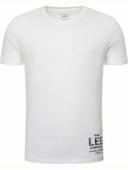 LEE BRANDED TEE MĘSKI T-SHIRT LOGO NADRUK BRIGHT WHITE L63KFQLJ