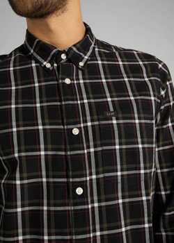 LEE BUTTON DOWN BLACK L880RN01