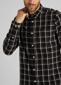 LEE BUTTON DOWN BLACK L880RN01