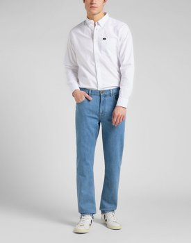 LEE BUTTON DOWN MĘSKA KOSZULA BRIGHT WHITE L880KULJ