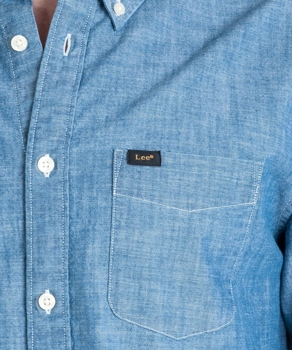 LEE BUTTON DOWN MĘSKA KOSZULA JEANSOWA SKY BLUE L880KYEQ