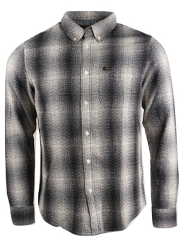 LEE BUTTON DOWN MĘSKA KOSZULA MATERIAŁOWA W KRATĘ FADED BLACK L880ZGKD