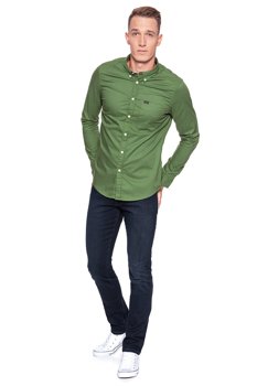 LEE BUTTON DOWN MILITARY GREEN  L880JQSIS