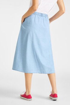 LEE CHAMBRAY SKIRT DAMSKA SPÓDNICA SUMMER BLUE L38ZBINJ