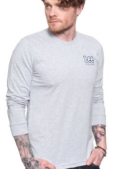 LEE CHEST LOGO TEE MĘSKA KOSZULKA Z DŁUGIM RĘKAWEM LONGSLEEVE LOGO SHARP GREY MELE L64SFE03