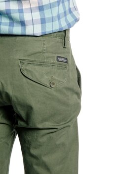 LEE CHINO SLIM MĘSKIE SPODNIE MATERIAŁOWE GREEN L768CA67