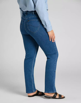 LEE CLASSIC STRAIGHT PLUS DAMSKIE SPODNIE JEANSOWE JEANSY MID EVITA L32JPVYW