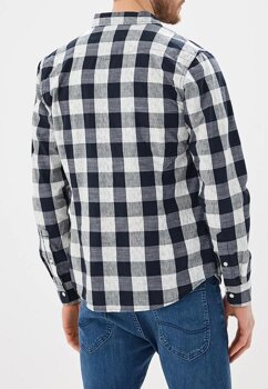 LEE CLEAN WESTERN SHIRT MĘSKA KOSZULA W KRATĘ PITCH BLACK L644KUE