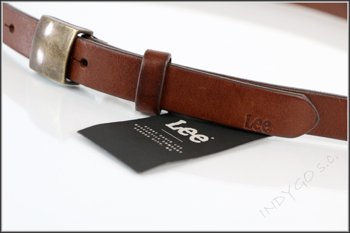 LEE COLORED BUCKLE BELT DARK BROWN LW235024