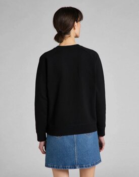 LEE CREW NECK SWS DAMSKA BLUZA BLACK L53ATX01