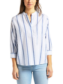 LEE ESSENTIAL BLOUSE DAMSKA BLUZKA W PASKI SURF BLUE L45VZQQF