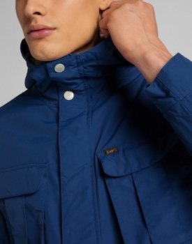 LEE FISHERMAN ANORAK MĘSKA KURTKA ZIMOWA WASHED BLUE L86UKCLR