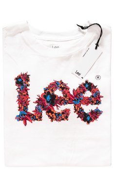 LEE FLORAL GRAPHIC TEE BRIGHT WHITE L44YEPLJ