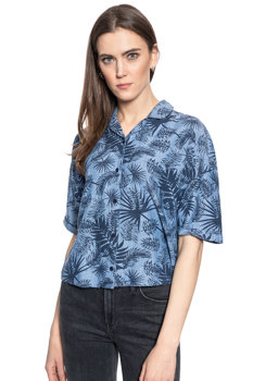 LEE FLORAL RESORT SHIRT DAMSKA KOSZULA RELAXED FIT WASHED BLUE L46DIULR