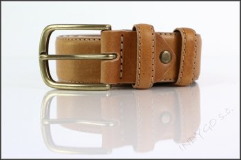 LEE GENTLEMEN'S BELT IN DARK COGNAC LB015080