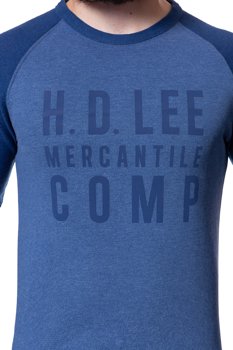 LEE GRAPHIC CREW SWS WASHED BLUE L80ODELR