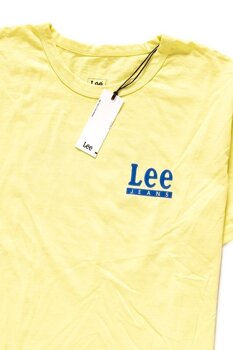 LEE HALF SLEEVE GRAPHIC RELAXED FIT MĘSKI T-SHIRT KOSZULKA LOGO YELLOW SIGN L63GFELN