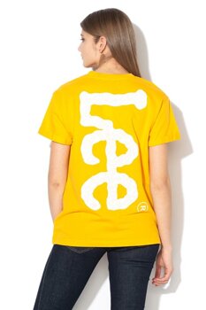 LEE LOGO VARIATION TEE DAMSKI T-SHIRT KOSZULKA LOGO RADIANT YELLOW L43FFELG