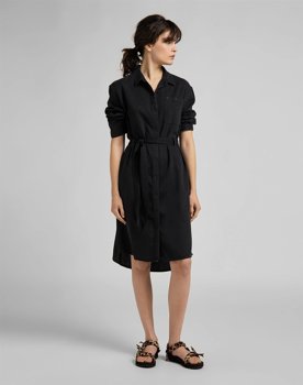 LEE LONG DENIM DRESS BLACK L50YZH01