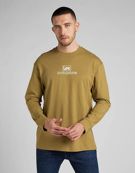 LEE LS LOGO LOOSE TEE MĘSKA KOSZULKA Z DŁUGIM RĘKAWEM LOGO L69AFQ85