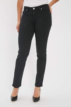 LEE MARION STRAIGHT DAMSKIE SPODNIE JEANSOWE BLACK RINSE L301GY47