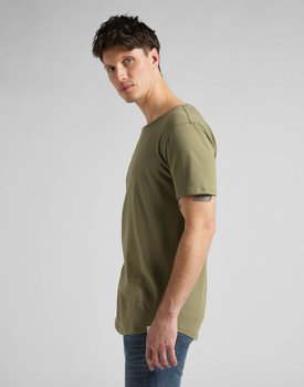 LEE  MĘSKI T-SHIRT KOSZULKA  BRINDLE GREEN L62JEPUA