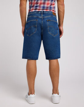 LEE MESKIE SPODNIE ASHER SHORT MID STONE WASH 112349331