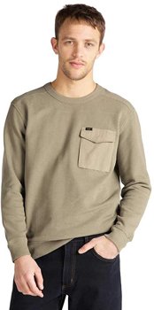 LEE MILITARY PKT SWS MĘSKA BLUZA REGULAR FIT UTILITY GREEN L80FELNG