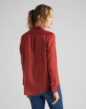 LEE ONE POCKET SHIRT DAMSKA KOSZULA MATERIAŁOWA RED OCHRE L45TGFOE